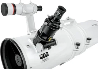 Bresser Telescoop Nt-203/1200 Hexafoc Exos-2 Goto Rvs/aluminium