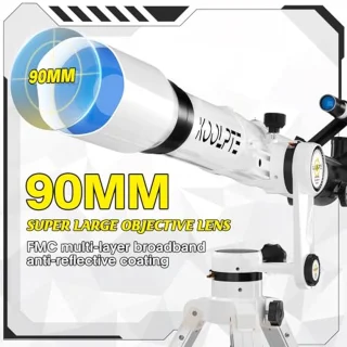 Telescoop met Digitaal Oculair voor Astronomie - 90 mm Diafragma, 900 mm Brandpuntsafstand, Compact en Draagbaar voor Beginners en Professionals