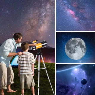 Telescoop 200x Zoom Set - Sterrenkijker Kinderen / Beginners - Verstelbaar Statief