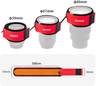 USB-lenswarmer, 400 mm lensverwarming voor DSLR-telescoop, 3 temperatuurinstellingen, sproeiverwarmingsstrips voor astrofotografie