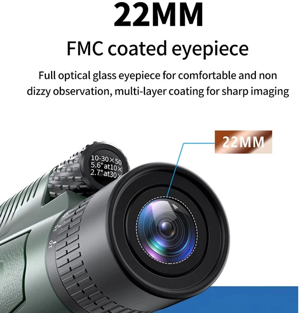 10-30x50 Zoom HD Telescoop met Telefoonadapter en Statief