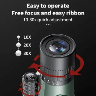 10-30x50 Zoom HD Telescoop met Telefoonadapter en Statief