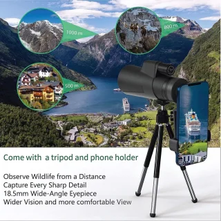 12x42 HD Monoculair Telescoop BAK4 Compact