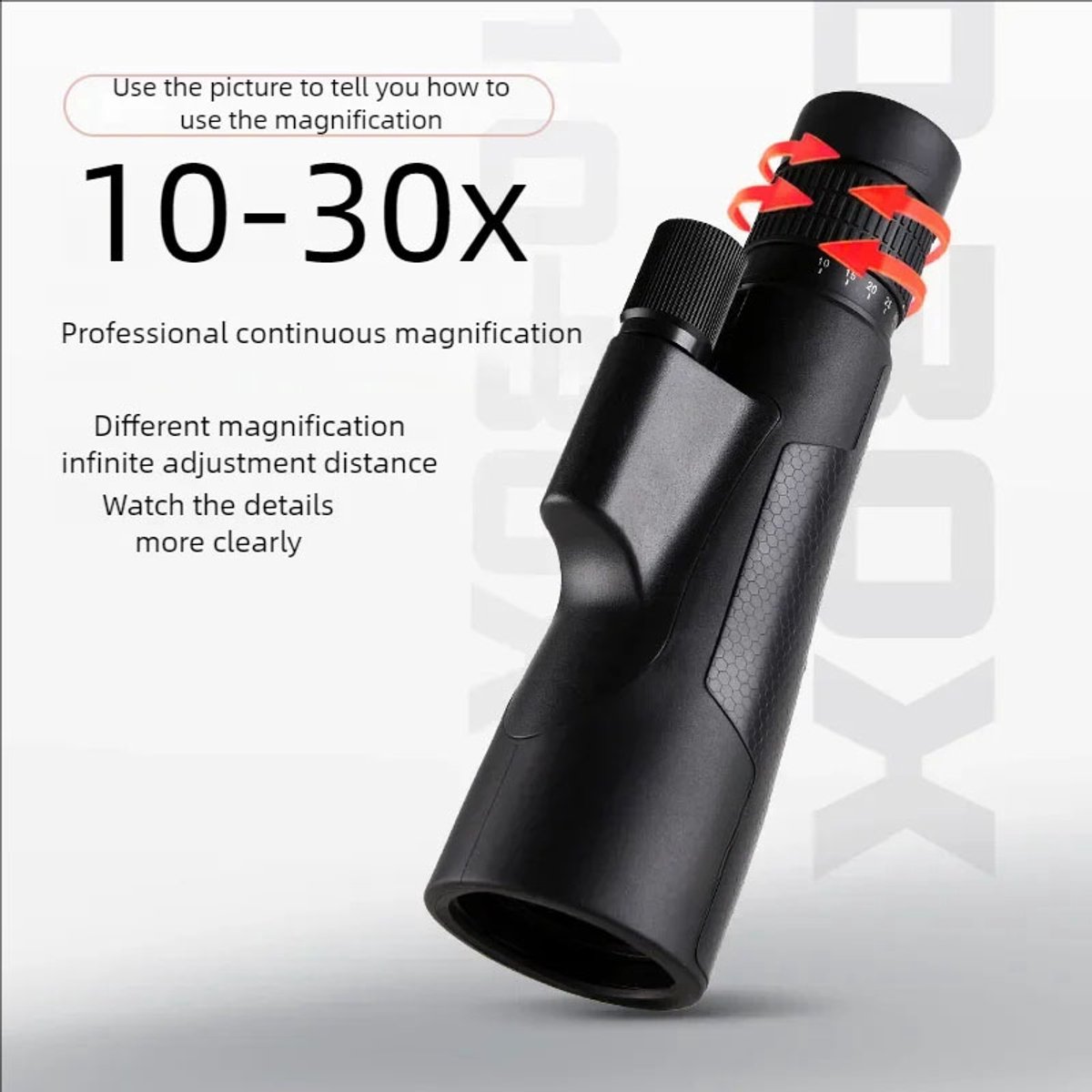 12x52 Monoculaire Telescoop HD ED-Lens Waterdichte Verrekijker
