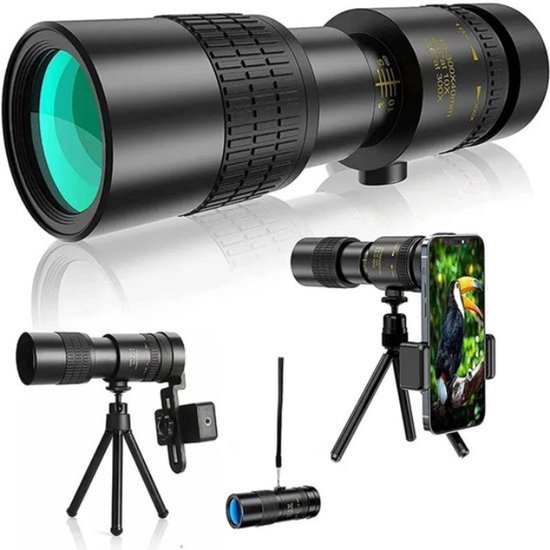 300X40 HD Monoculaire Telescoop met Statief en Telefoonclip