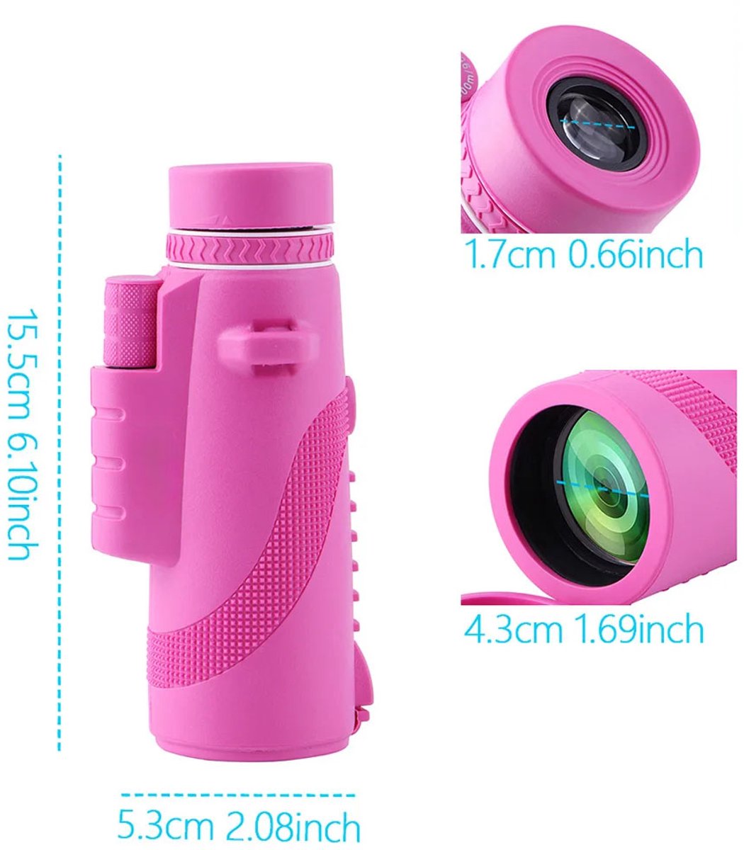 40x60 HD Monoculaire Telescoop met Statief en Telefoonhouder