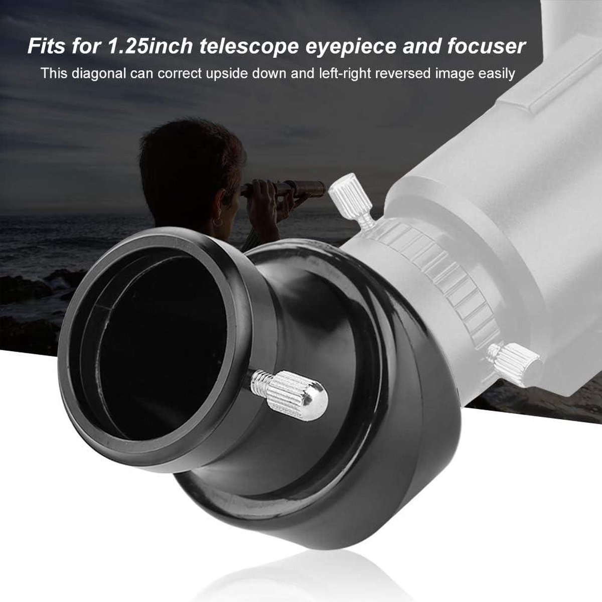 45° diagonale spiegel 317 mm voor 1.25 inch telescoop