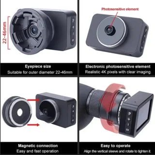 4K Telescoop Oculaircamera met Kleurenscherm en Spotting Scope 25-75x60 Monoculair