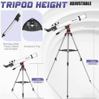 70 mm Refractor Telescoop met Draagbaar Statief