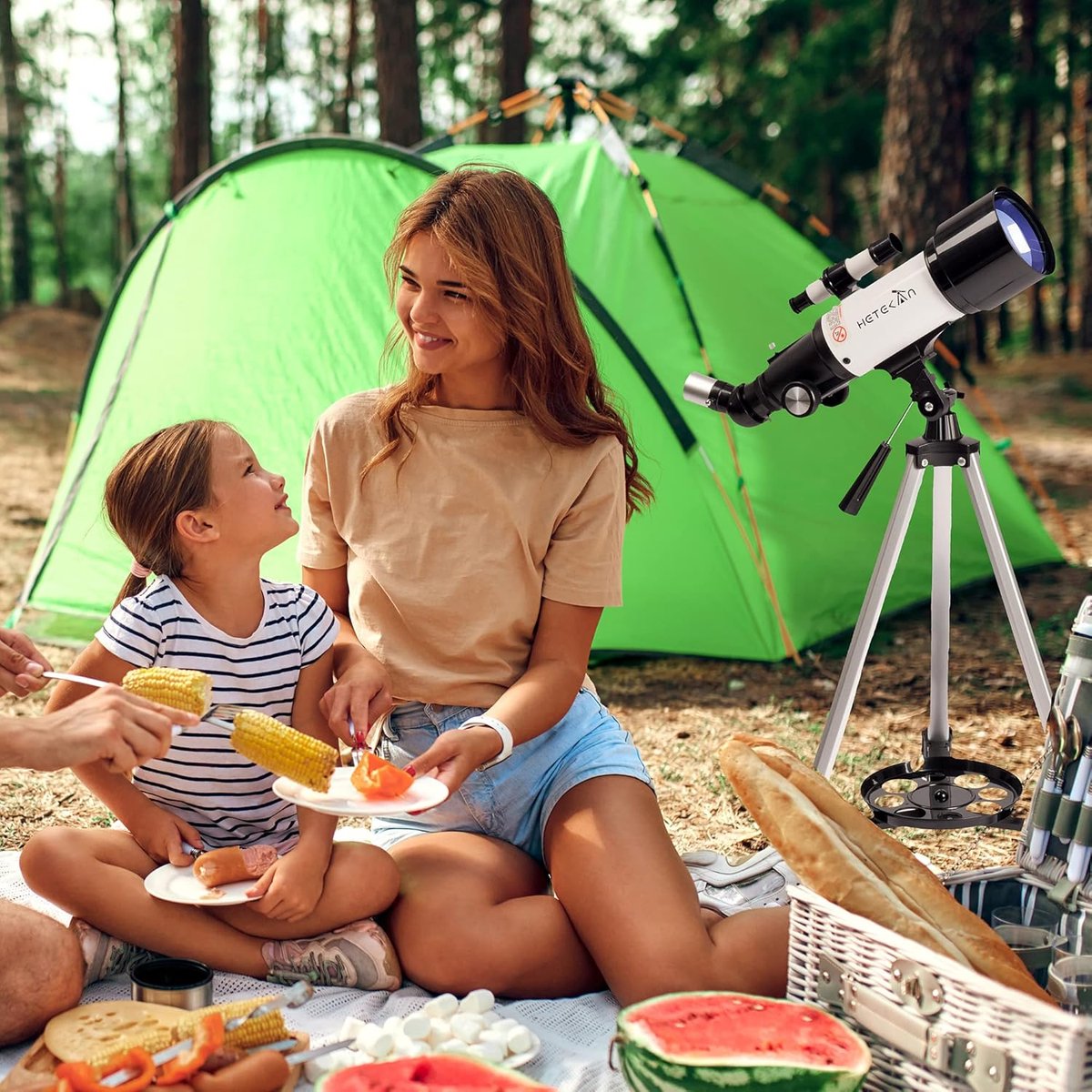 70mm Astronomie Refractor Telescoop met Statief en Telefoonadapter