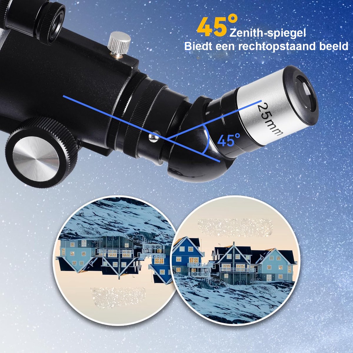 70mm Astronomie Refractor Telescoop met Statief en Telefoonadapter