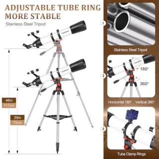 90 mm Refractortelescoop