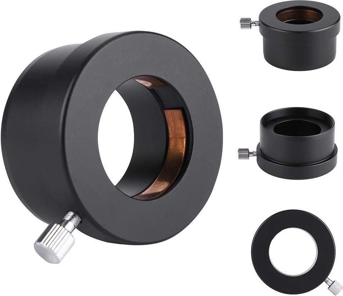 Adapter 2" telescoop oculair houder zwart metaal