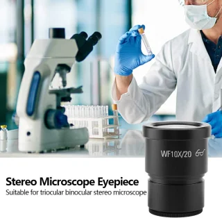 Akozon WF10X/20 Groothoek oculair voor stereomicroscoop 30 mm