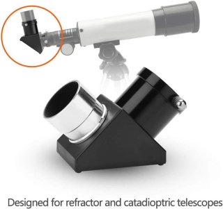 Wat vinden we goed aan de Allecta Diagonale spiegel 90° oculairadapter