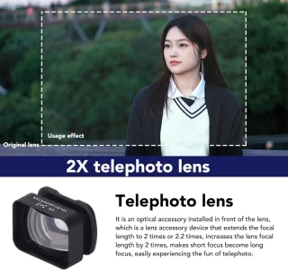 Allecta Zoomlens 2x (magnetische bevestiging)