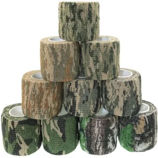 Allecto Camouflageband 10 rollen Vliesstof