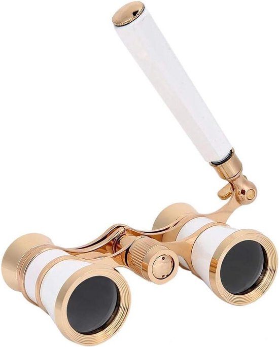 Allecto Plus 3x25 Draagbare Theaterverrekijker Wit Met Etui