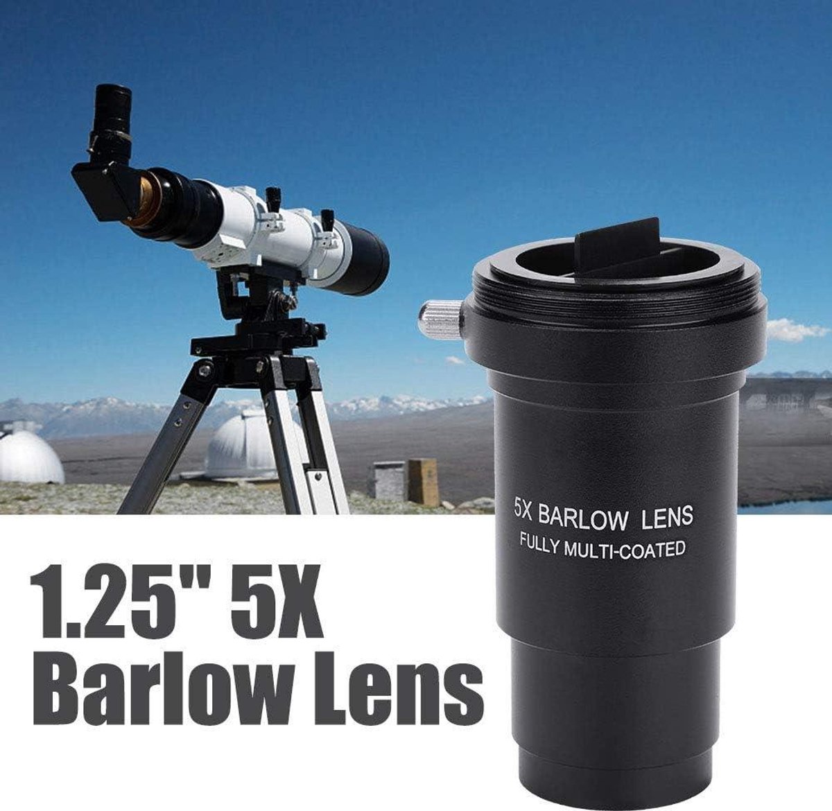 Allecto Plus Barlow-lens 5x 125 inch M42x0.75