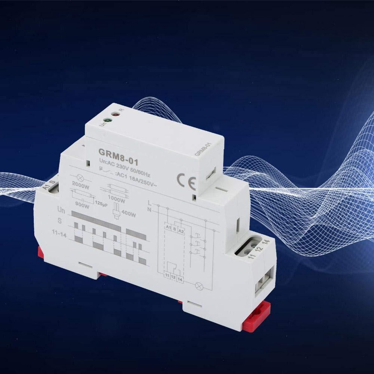 Allecto Plus Electronic Pulse Relay 230V DIN-Schiene