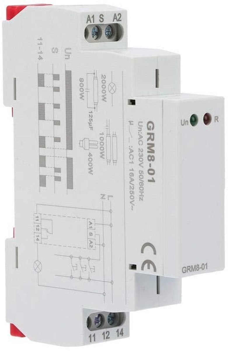 Allecto Plus Electronic Pulse Relay 230V DIN-Schiene