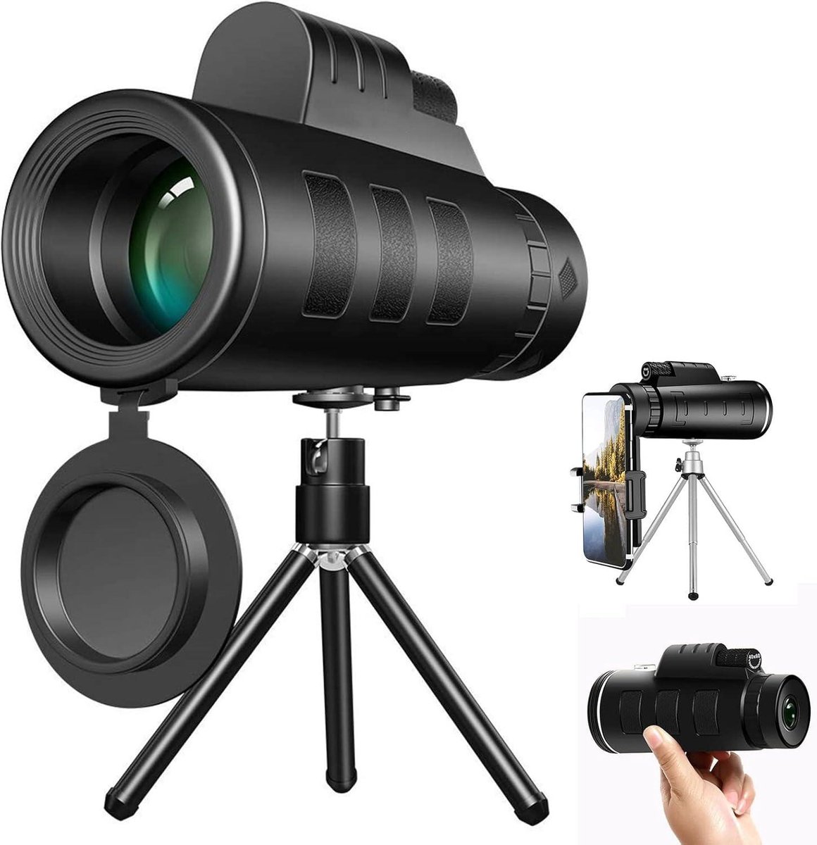 Allecto Plus smartphone monoculair telescoop zwart