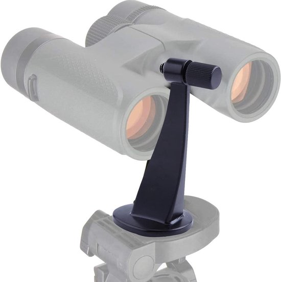 Allecto Plus Statiefadapter voor Verrekijkers Zwart