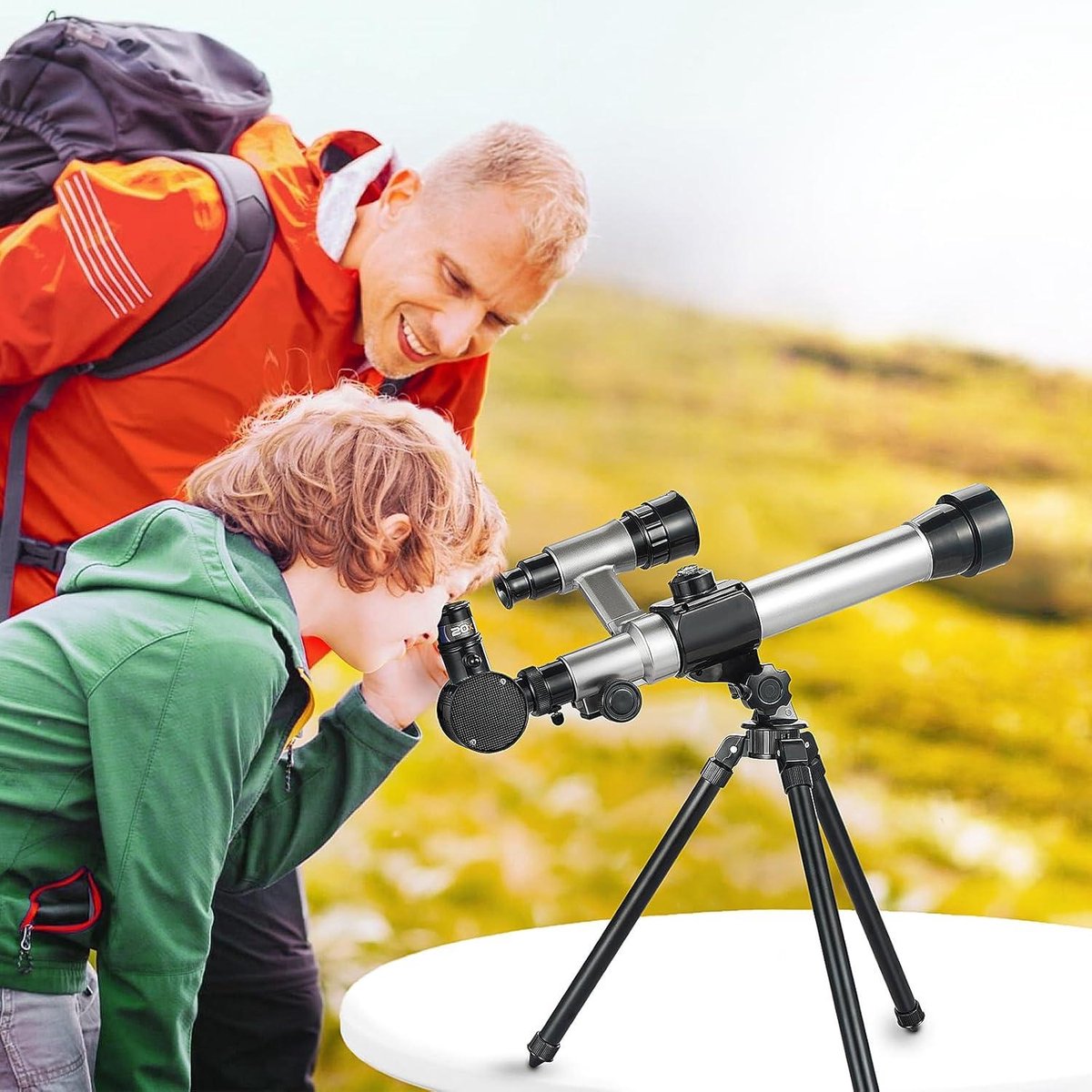 Allecto Plus telescoop met statief en telefoonadapter