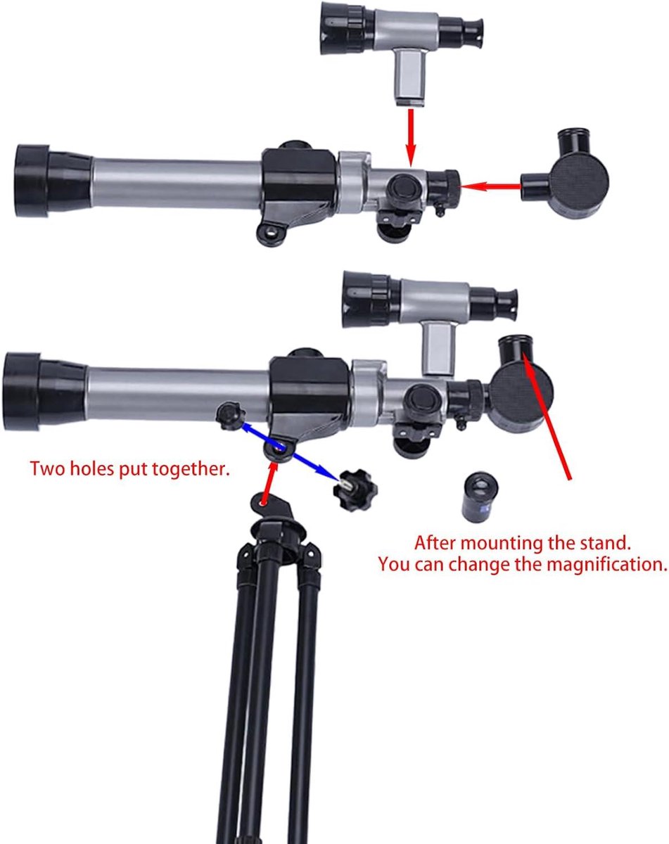 Allecto Plus telescoop met statief en telefoonadapter