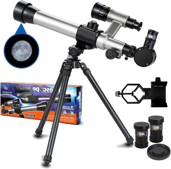 Allecto Plus telescoop met statief en telefoonadapter