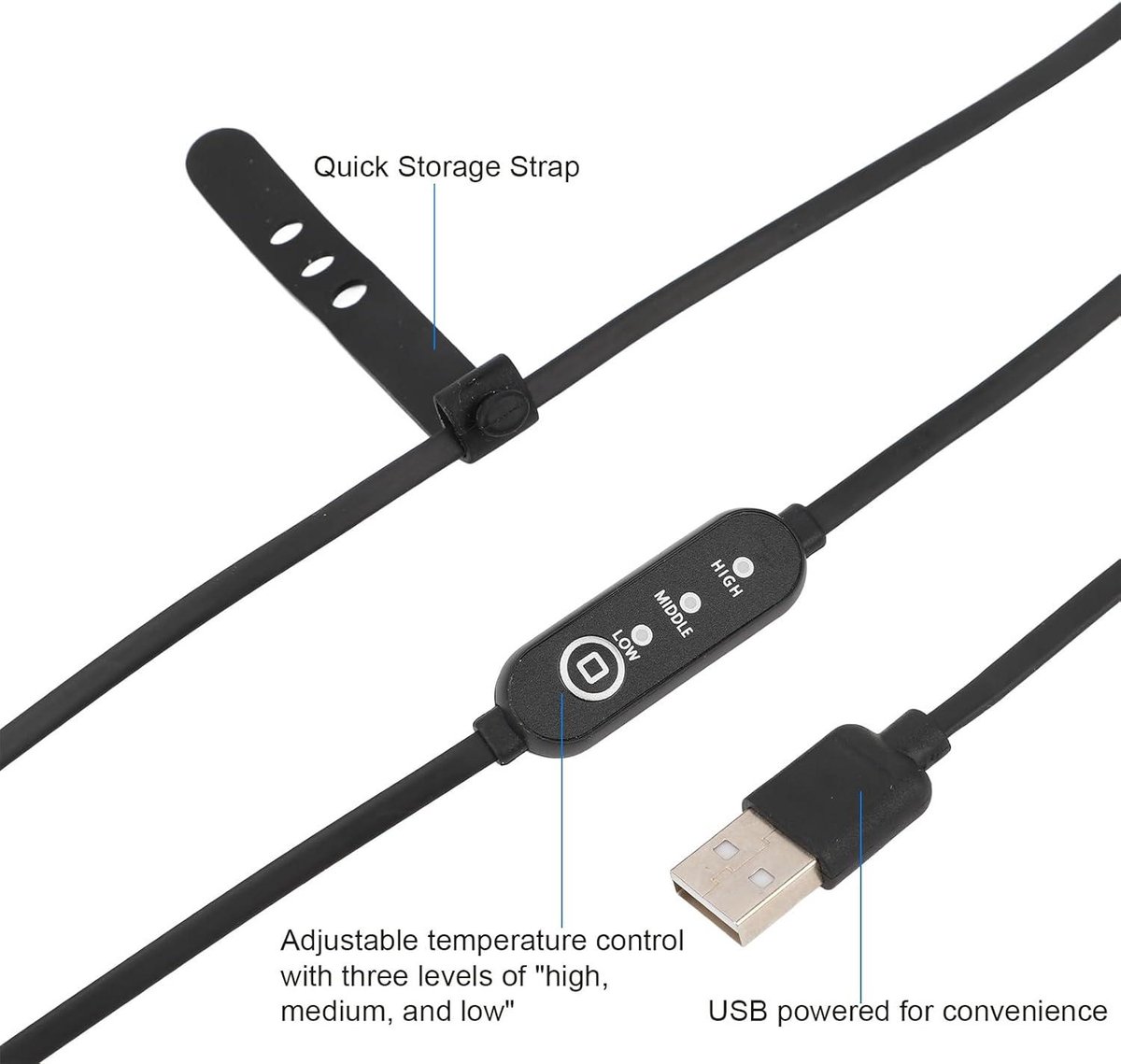 Allecto Plus USB Lensverwarmer 545mm