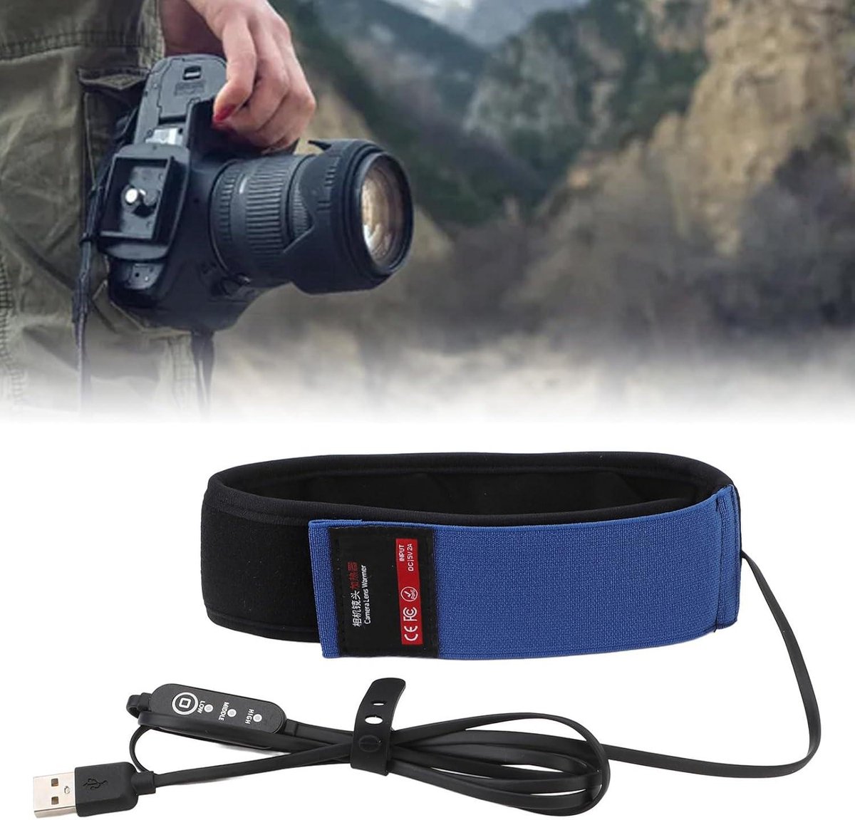 Allecto Plus USB Lensverwarmer 545mm