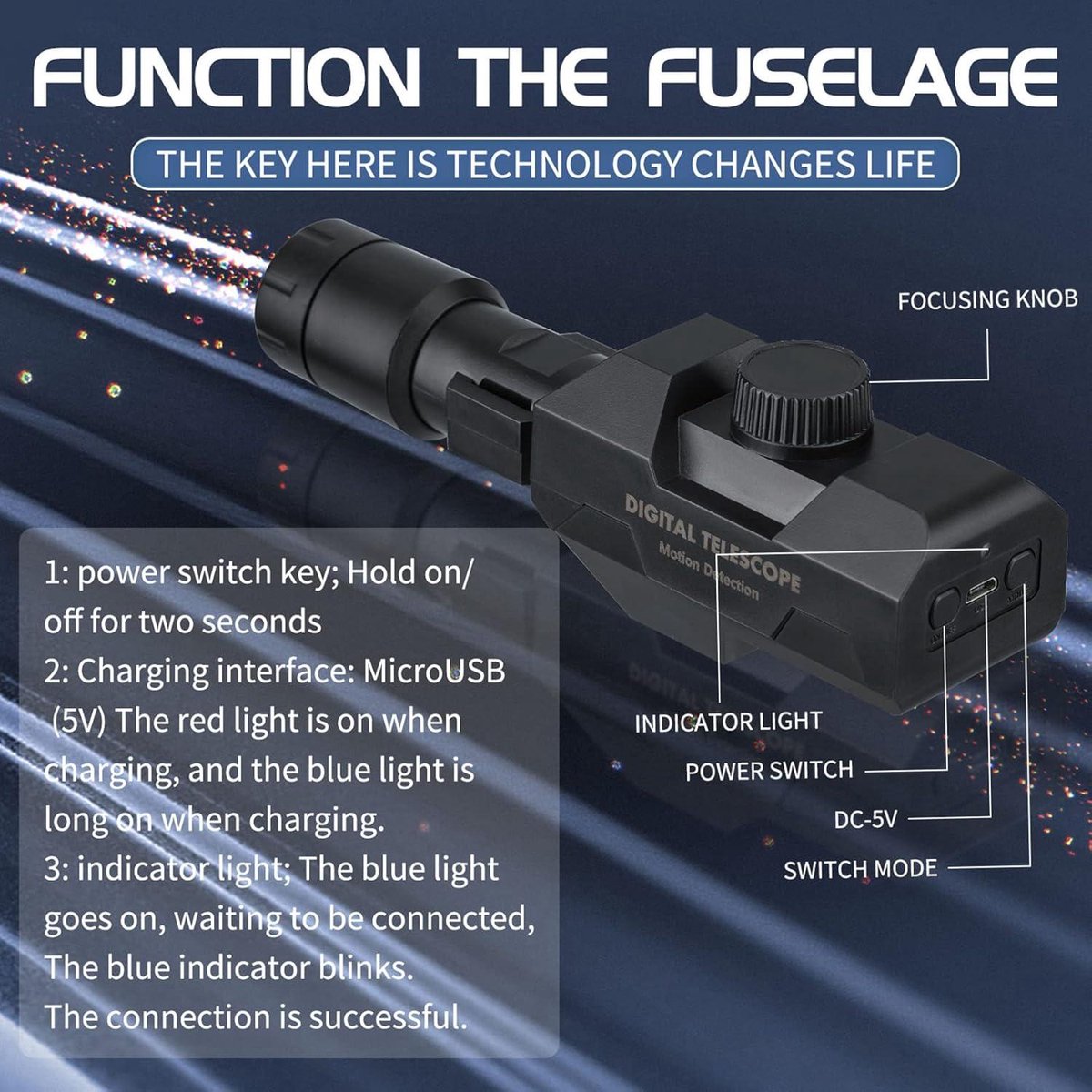Allecto Plus Wifi Digitale Monoculaire Telescoop 70x
