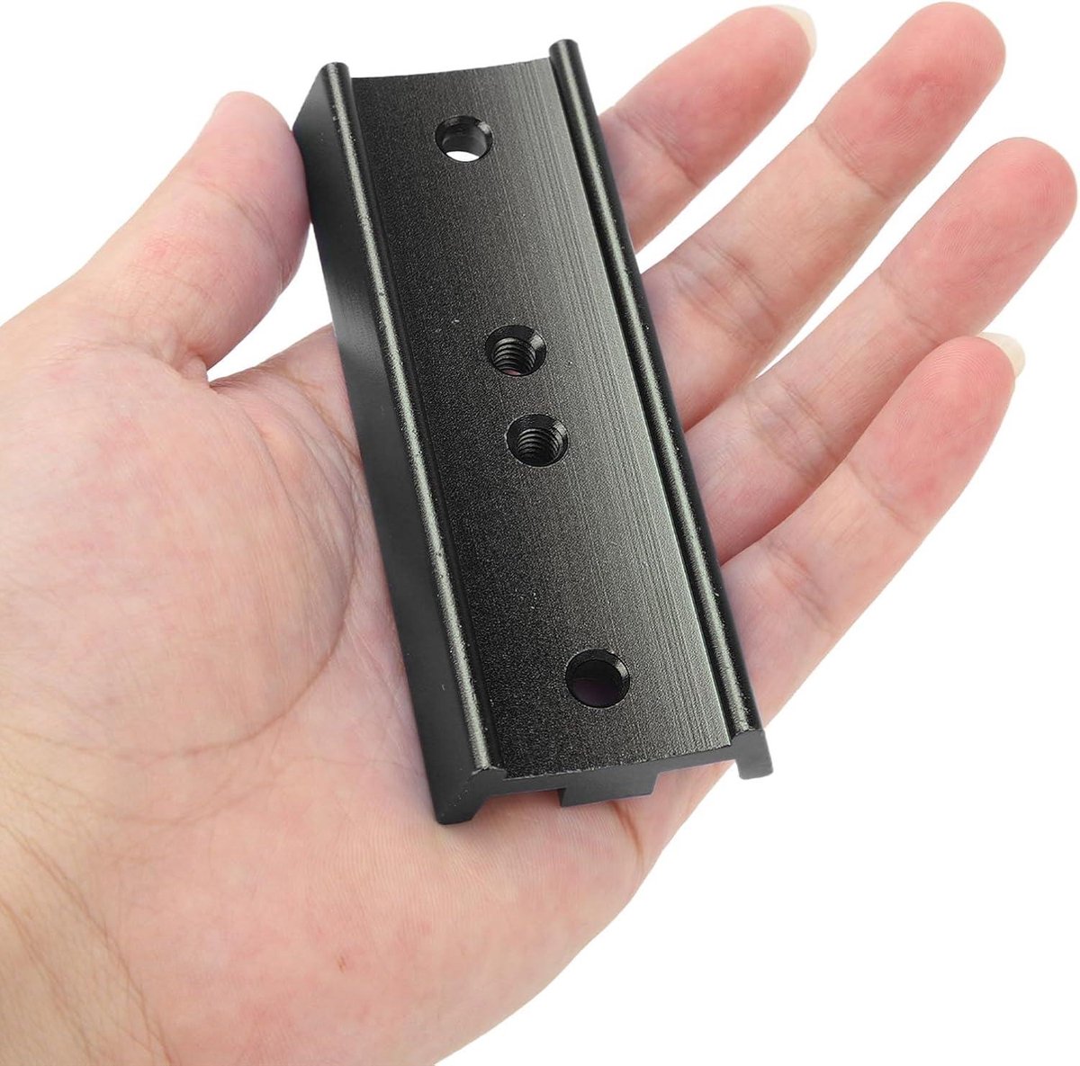 Allecto Plus Zwaluwstaart Telescoop Adapter Montageplaat 1/4 Draad zwart