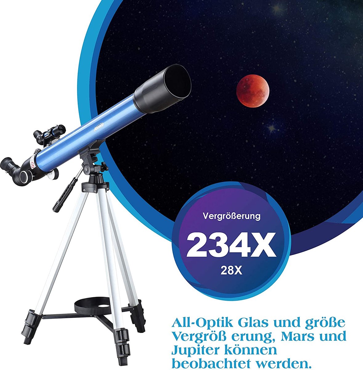 Aomekie 234X Refractor Telescoop Set