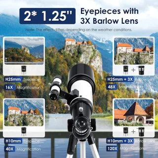 Astronomie Telescoop 70 mm Refractor