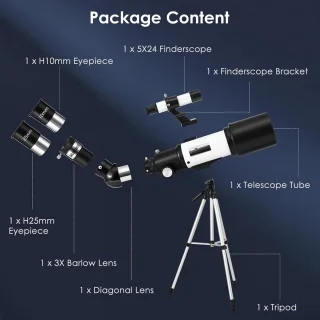 Astronomie Telescoop 70 mm Refractor