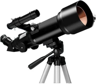 Astronomie telescoop 70mm diafragma, zwart