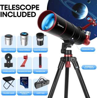 Astronomie Telescoop 90/550 Refractor