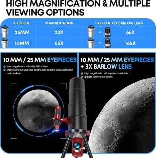 Astronomie Telescoop 90/550 Refractor