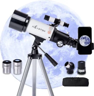 Astronomie telescoop refractor 70mm opening – zwart