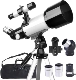 Astronomie telescoop - sterrenkijker voor volwassenen - zwart