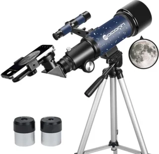 Astronomietelescoop 70/400 mm blauw