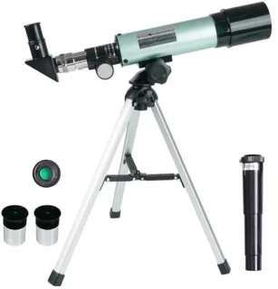 Astronomische kindertelescoop zoom 360/50 mm blauw