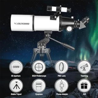 Astronomische Refractietelescoop 80/600 mm