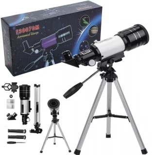 Eenvoudig de sterren ontdekken: refractor telescoop 70/300 mm
