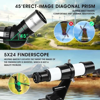 Astronomische Refractor Telescoop 70/400 mm