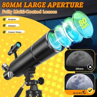 Astronomische refractor telescoop 80/500 mm