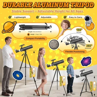 Astronomische refractor telescoop 80/500 mm