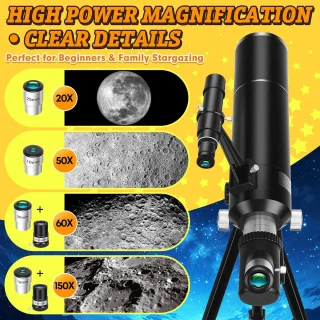 Astronomische Refractor Telescoop 80/500mm
